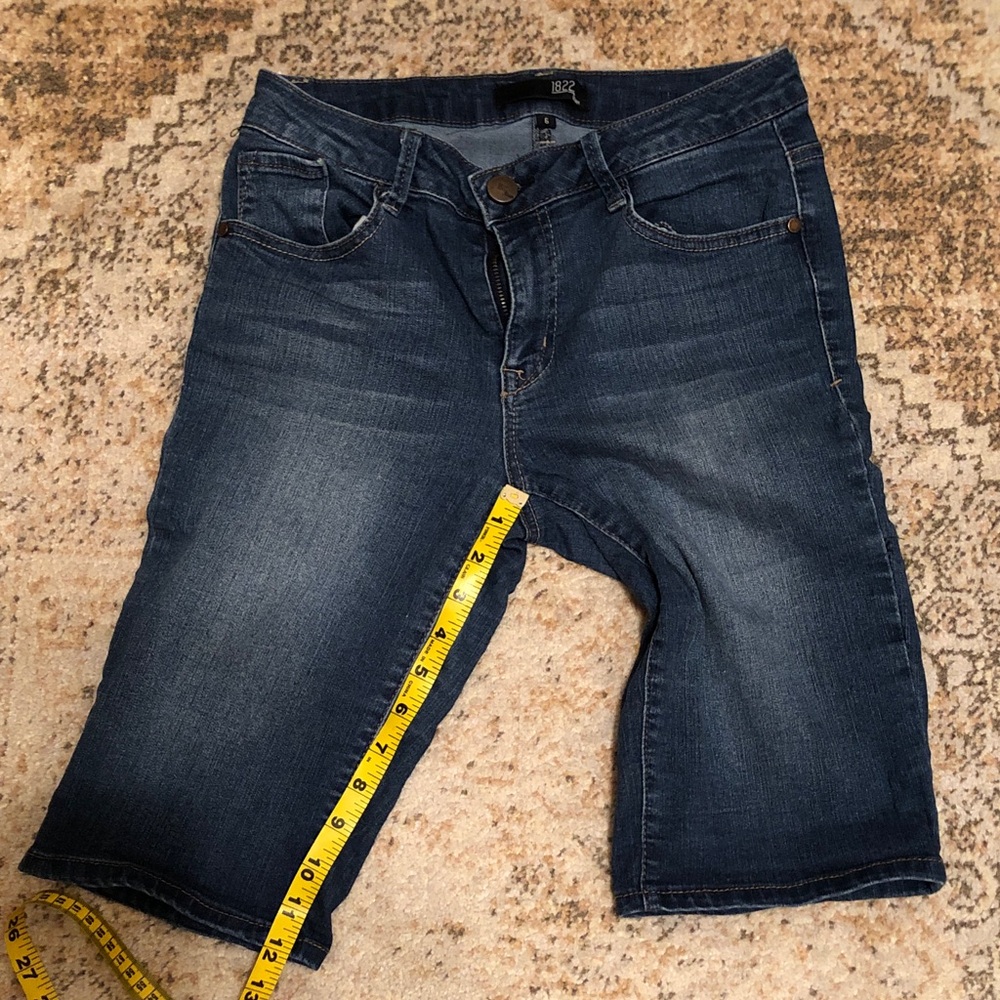 1822 Denim Dark Blue Women's Jean Shorts